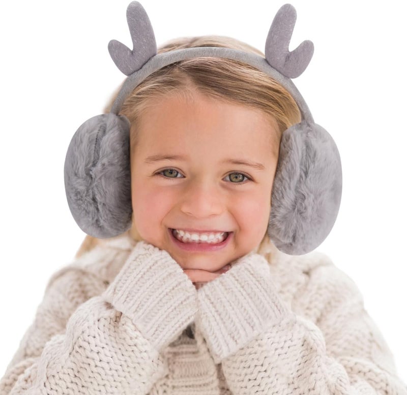 KEEPFLY Store Kids Girls Winter Earmuffs Warm Cute Plush Cat Ears Muffs Toddler Boys Ear Warmer Outdoor Ear Covers - Image 2